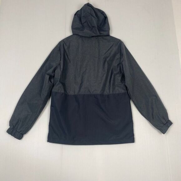 Hurley Exist Men Full Zip Windbreaker Size S Gray Reflective Water Resistant NEW - Picture 7 of 12